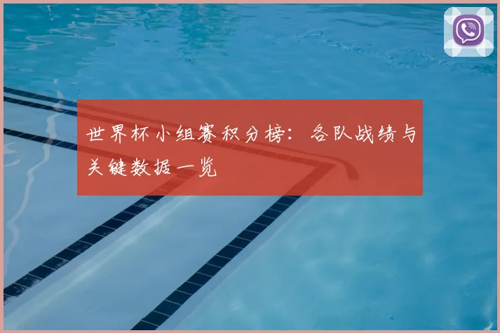 世界杯小组赛积分榜：各队战绩与关键数据一览